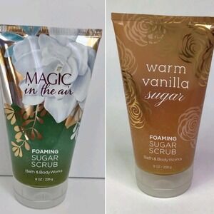 Bath And Body Works Foaming Sugar Scrub LOT WARM VANILLA SUGAR Magic In The Air